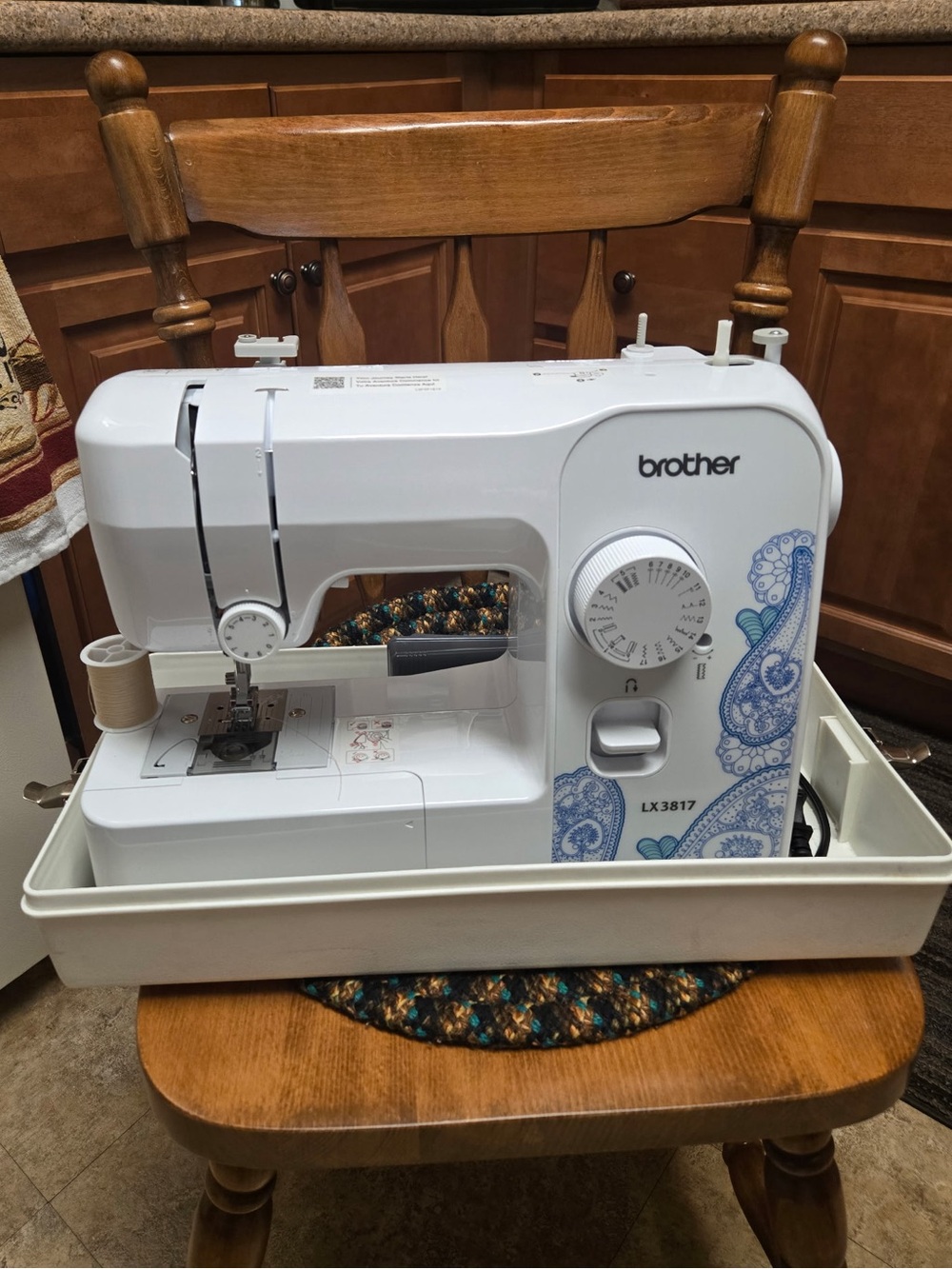 Brother LX3817 White Portable Sewing Machine
